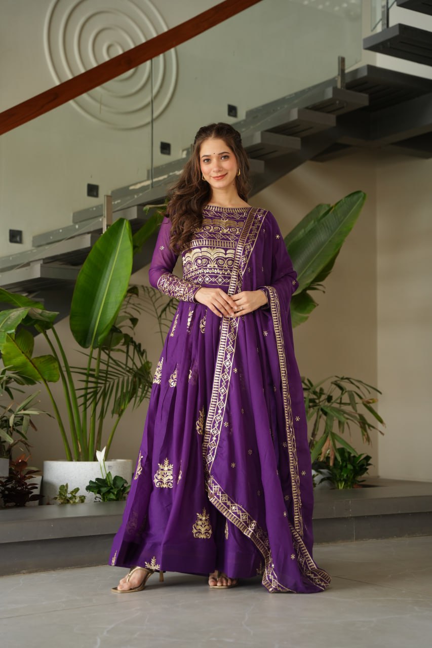 Anarkali Gowns with Dupatta 👗✨