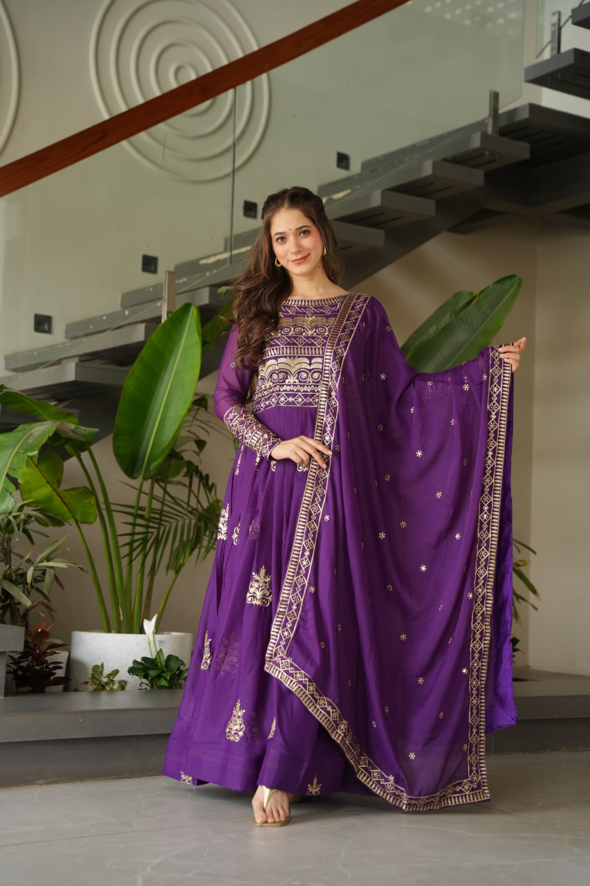Anarkali Gowns with Dupatta 👗✨