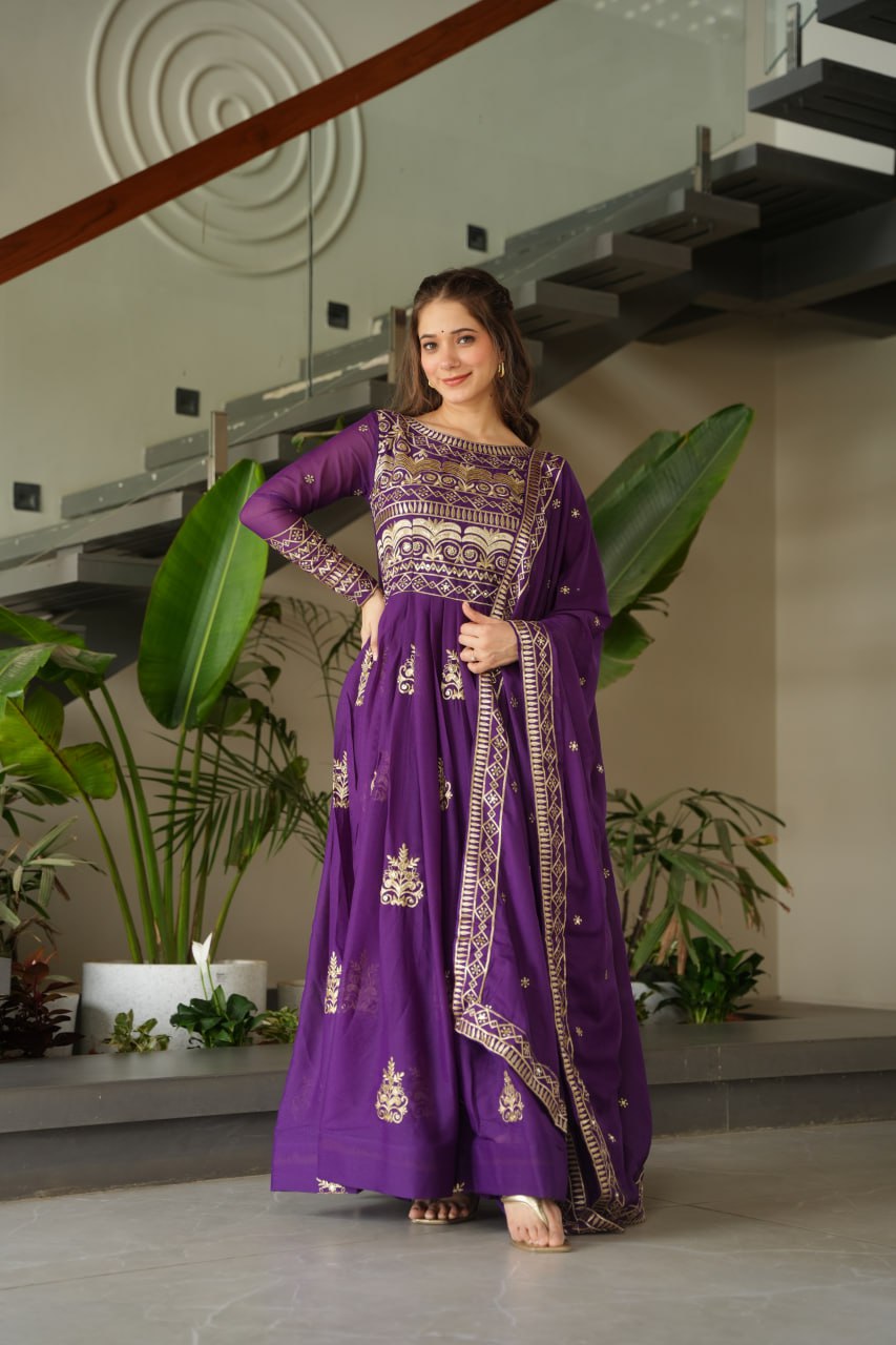 Anarkali Gowns with Dupatta 👗✨