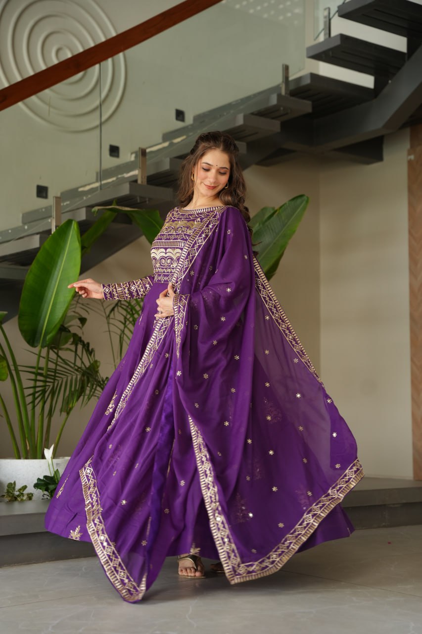 Anarkali Gowns with Dupatta 👗✨
