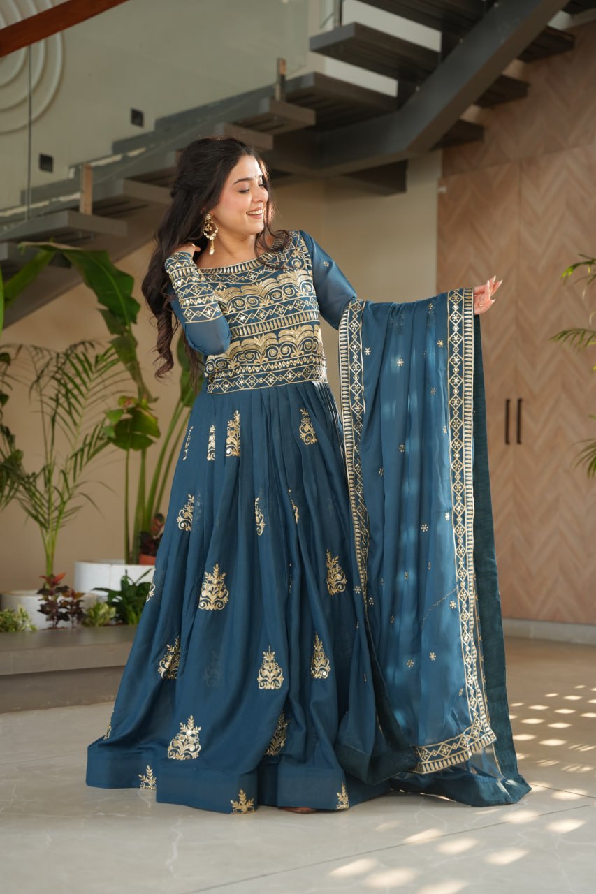 Anarkali Gowns with Dupatta 👗✨