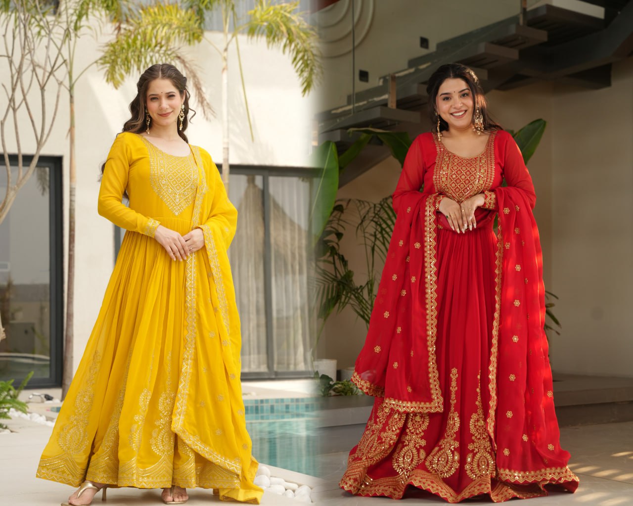 Red Anarkali Suit ❤️