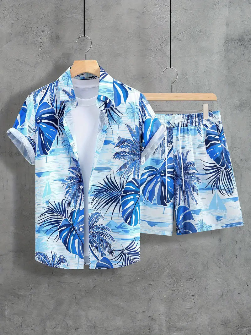 Tropical Co-ord Set (Shirt + Shorts) 🌴✨
