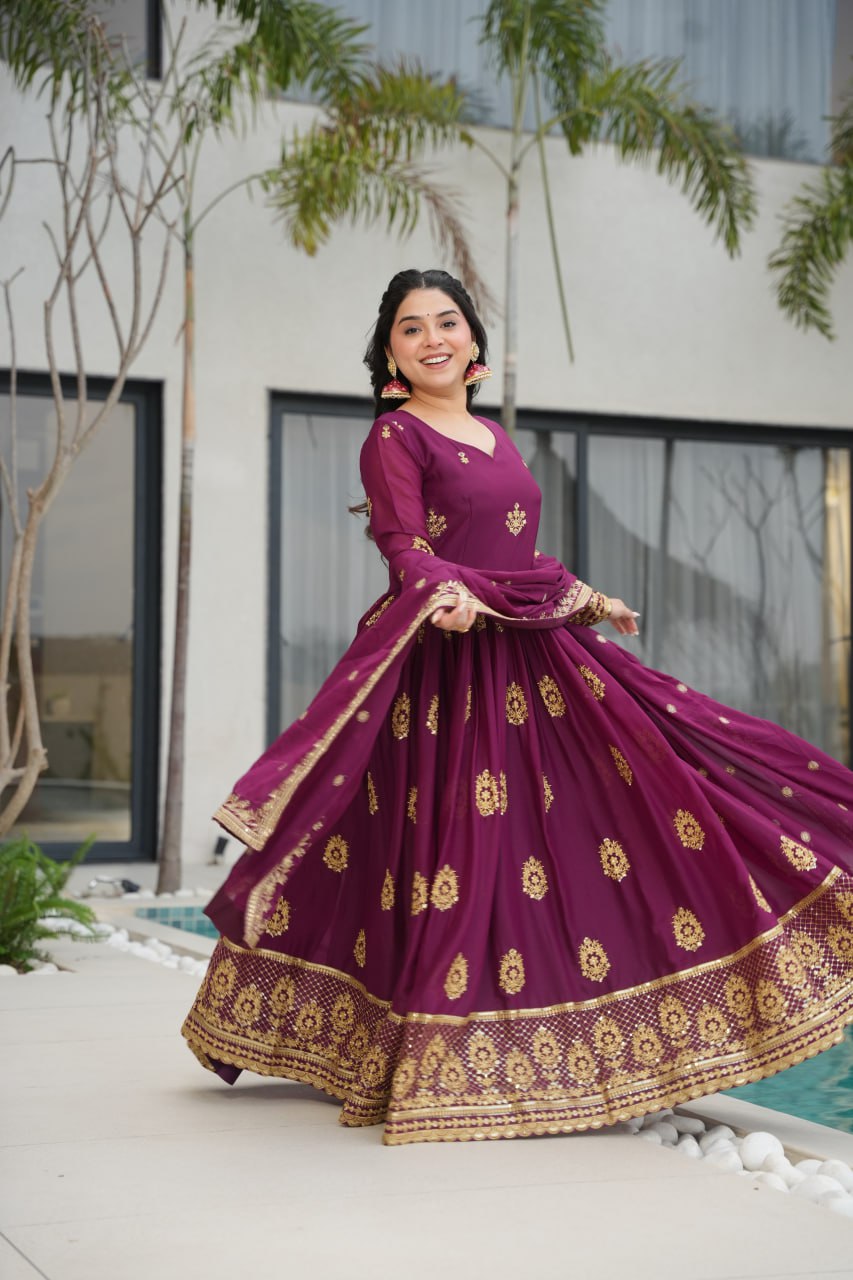 Anarkali Suits with Dupatta 🌸
