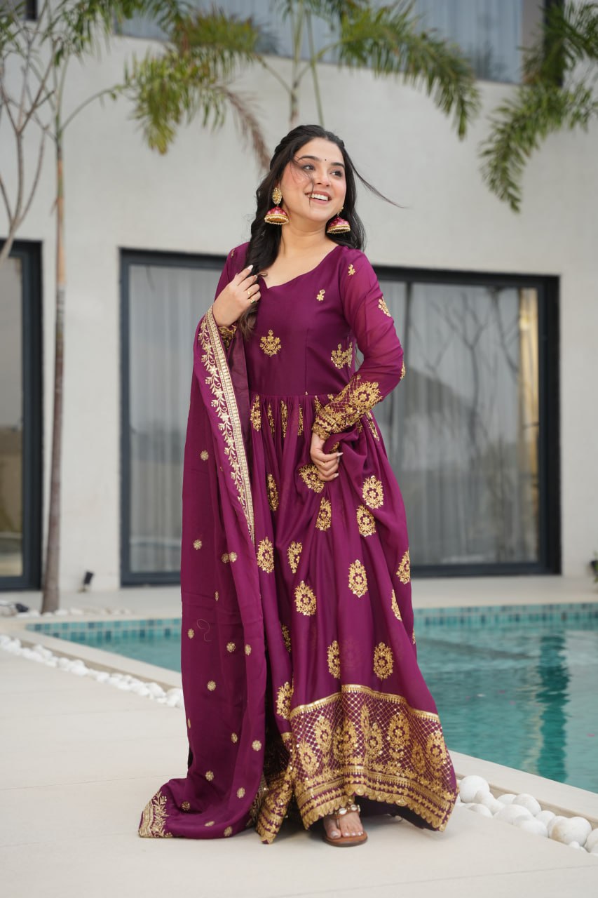 Anarkali Suits with Dupatta 🌸